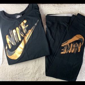 Nike leggings and t-shirt